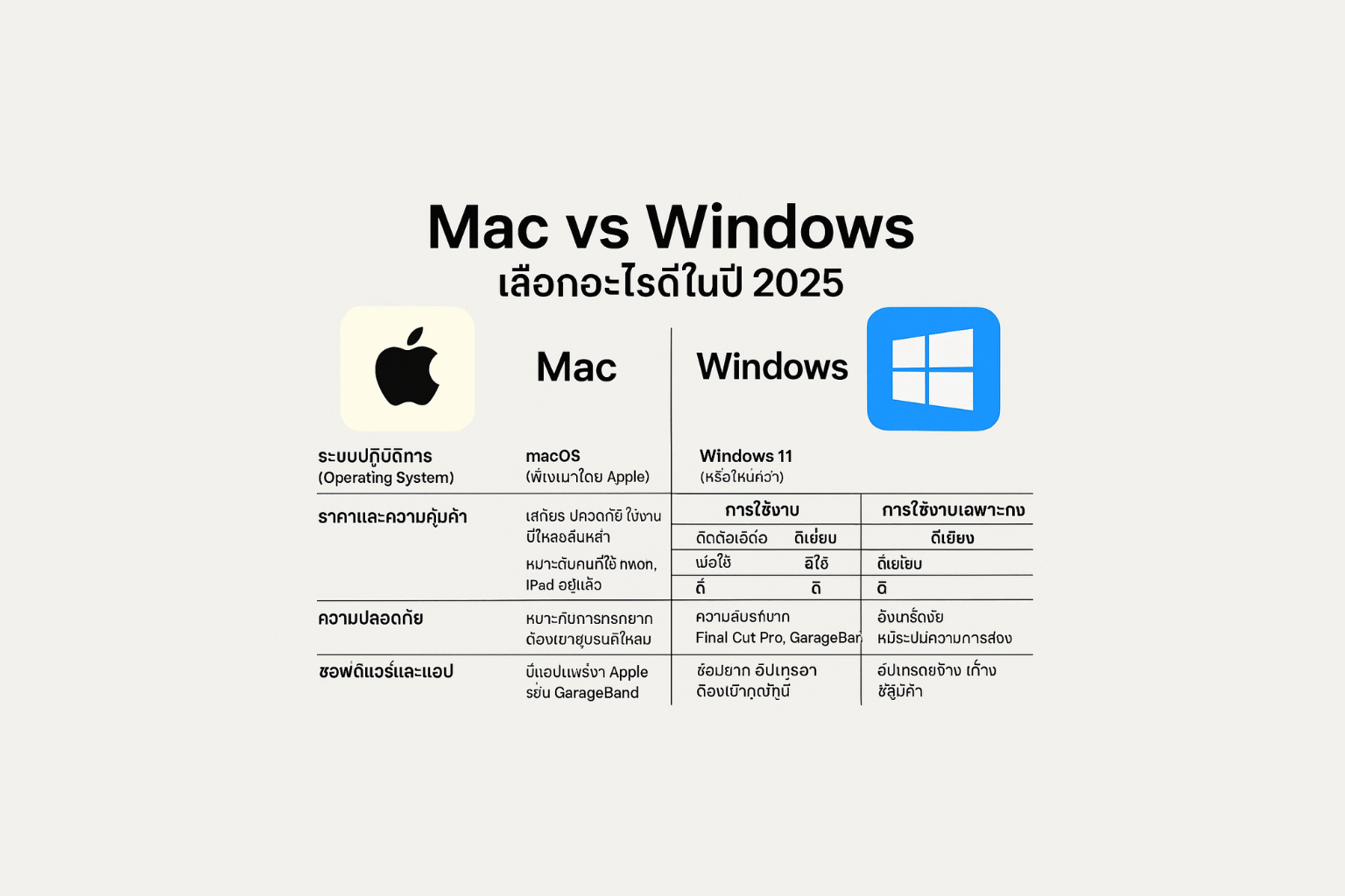 What is the difference between Mac and Windows? Comparing the pros and cons in 2025 for those who are deciding to buy a computer